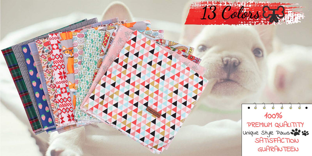 Unique Style Paws bandana-perro-lavable-maquina, fácil de limpiar
