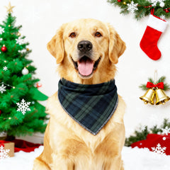 Bandana lavable Unique Style Paws verde, apta para uso frecuente