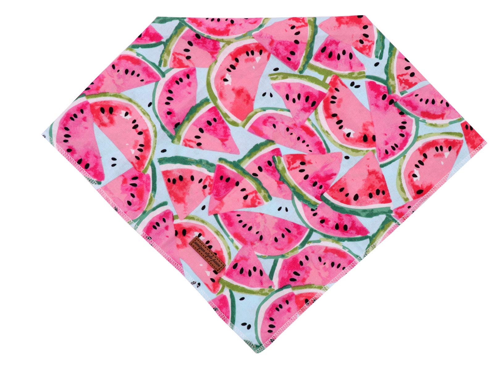 Bandana de algodón Unique Style Paws triángulo talla grande, para perros y gatos grandes.
