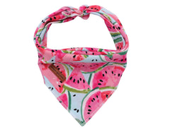 Bandana de algodón Unique Style Paws triángulo talla pequeña, ideal para mascotas pequeñas.