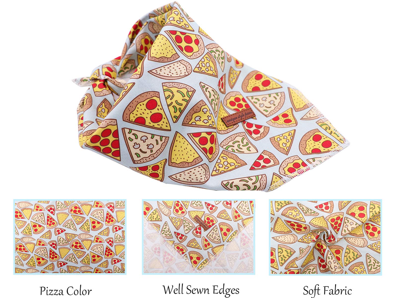 Unique Style Paws bandana-perro-talla-pequena, ajuste cómodo para cuellos pequeños