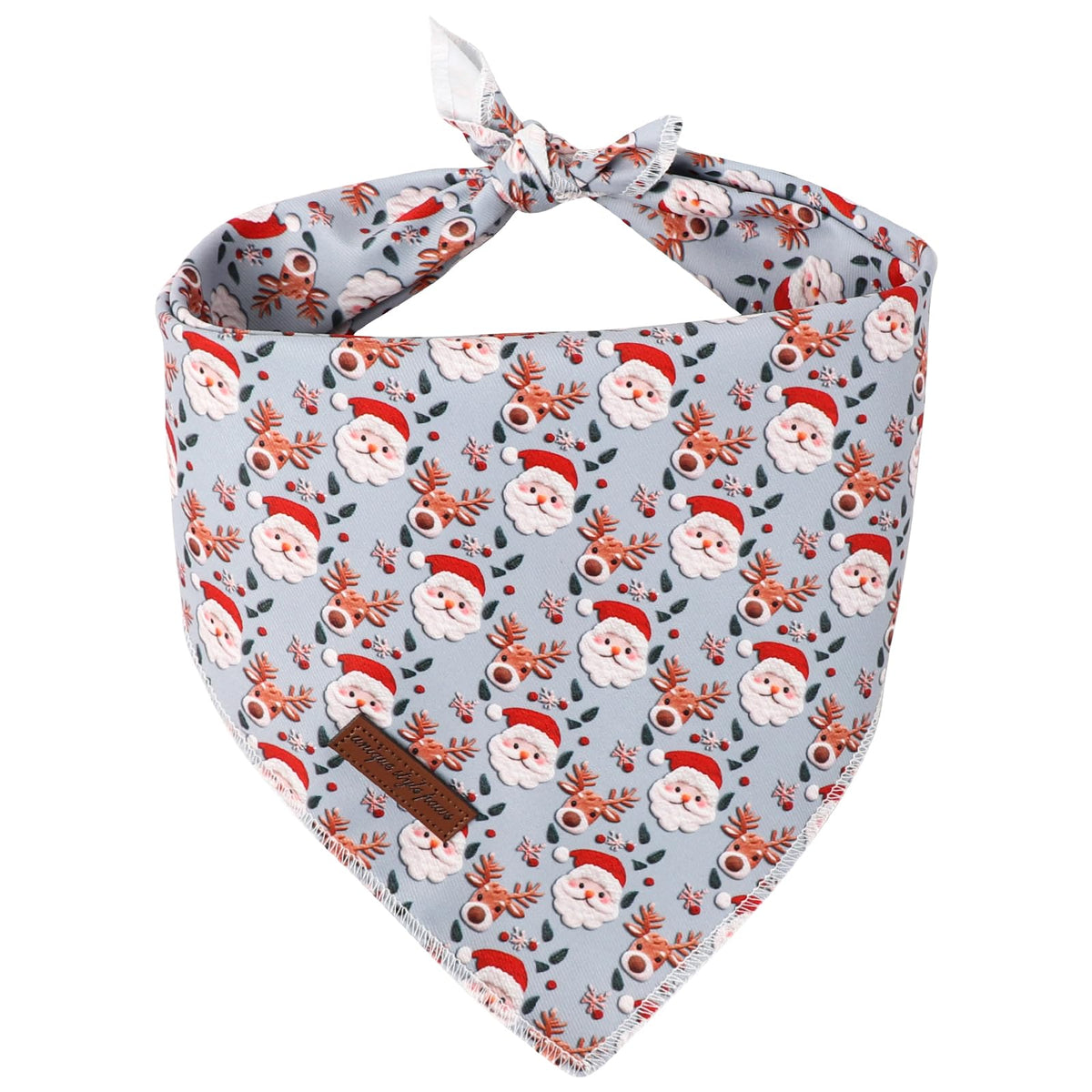 Bandana Unique Style Paws para perro, triángulo de algodón suave y cómodo.