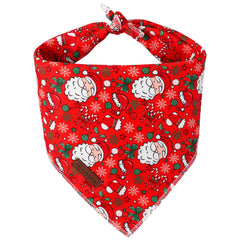 Bandana de Unique Style Paws: triángulo rojo para perros, ideal para fiestas y paseos.