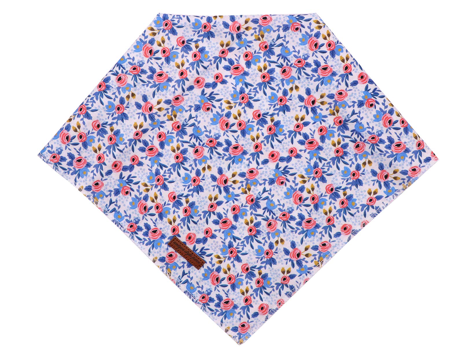 Bandana Unique Style Paws triángulo algodón talla grande, suave y duradera para mascotas.