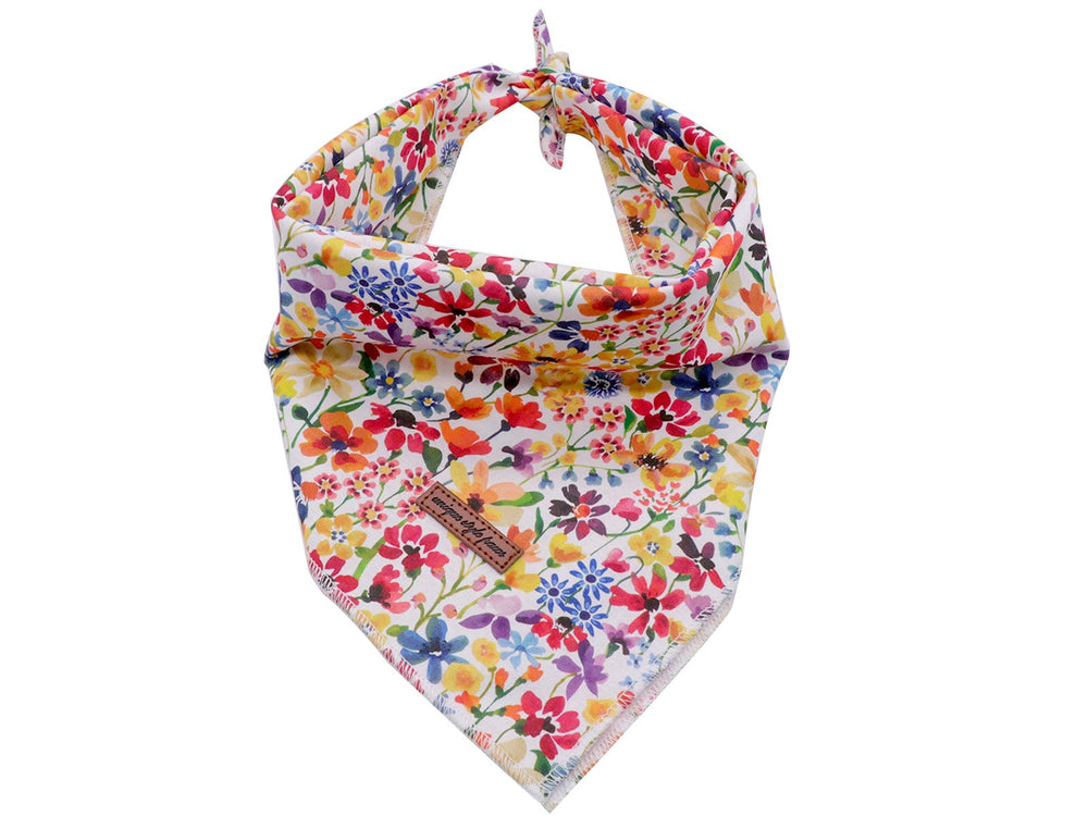 Unique Style Paws bandana triangular de algodón para perros pequeños, cómodo y lavable.