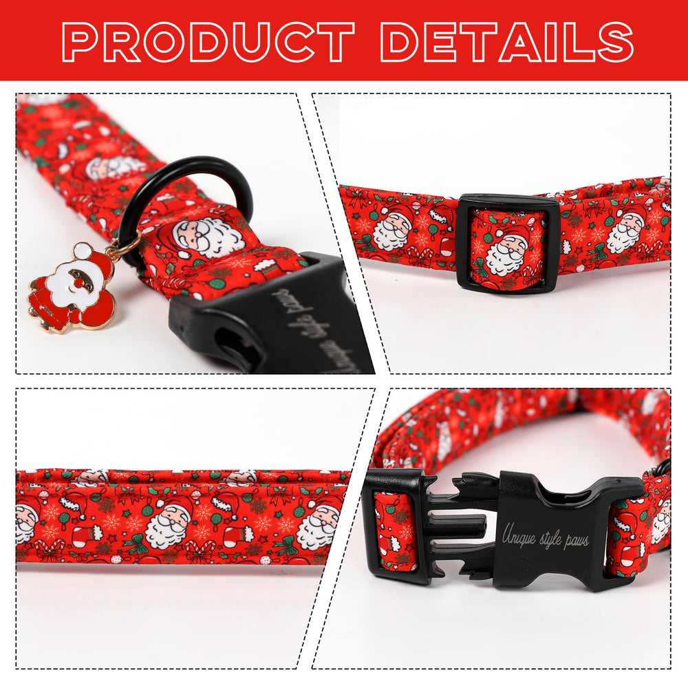 Unique Style Paws collar de algodón suave, cómodo para perros.