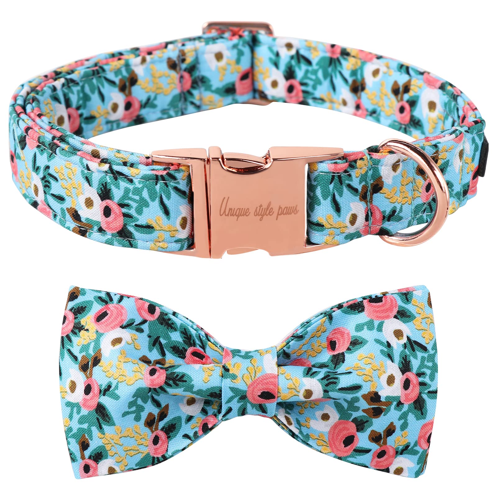 Unique style paws collar con lazo ajustable, cómodo y práctico para paseos.