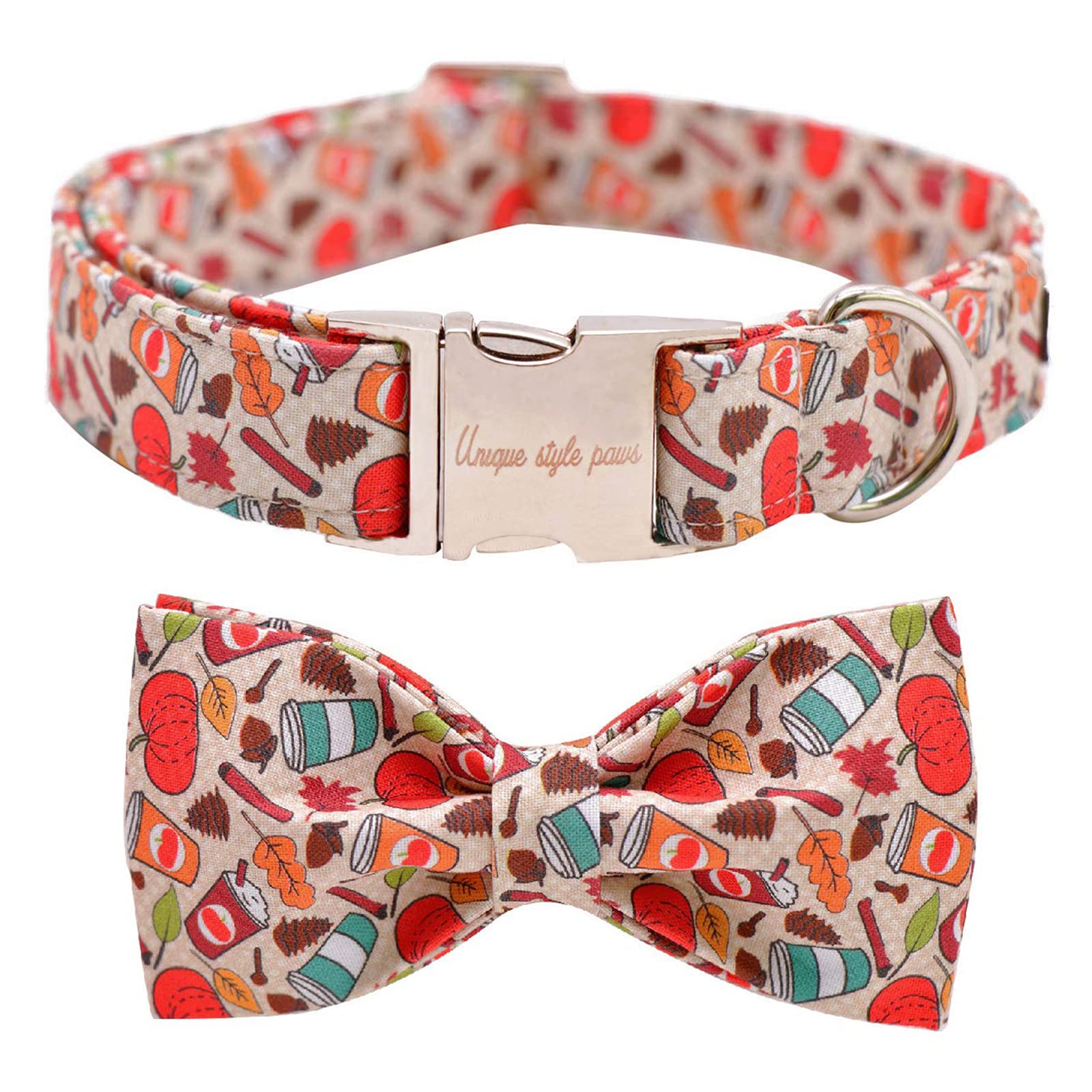 Collar Unique Style Paws con lazo frontal, cómodo y elegante para tu mascota
