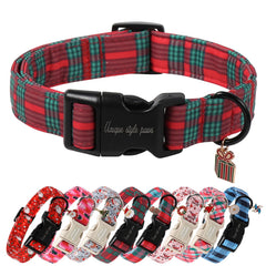 Collar navideño Unique Style Paws con colgante y cierre plástico para fiestas