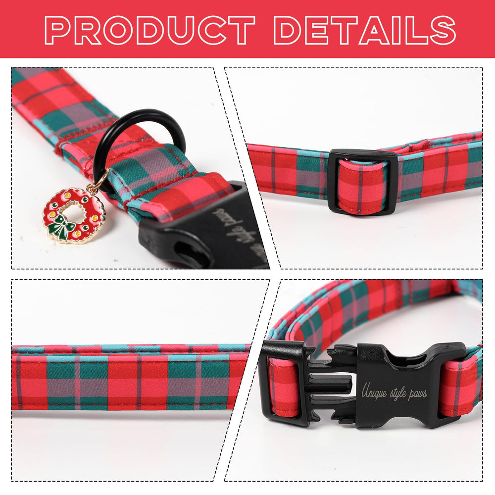 Unique Style Paws collar de algodón cómodo para paseos festivos