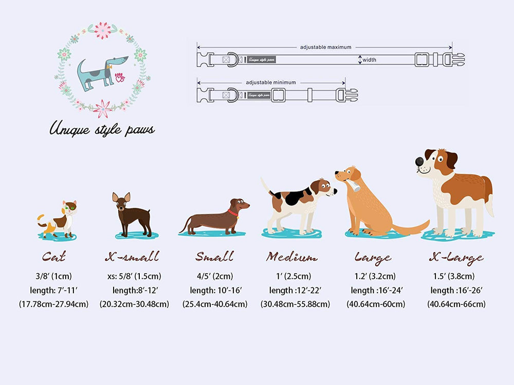 Unique Style Paws collar para ocasiones especiales, perfecto para bodas o viajes