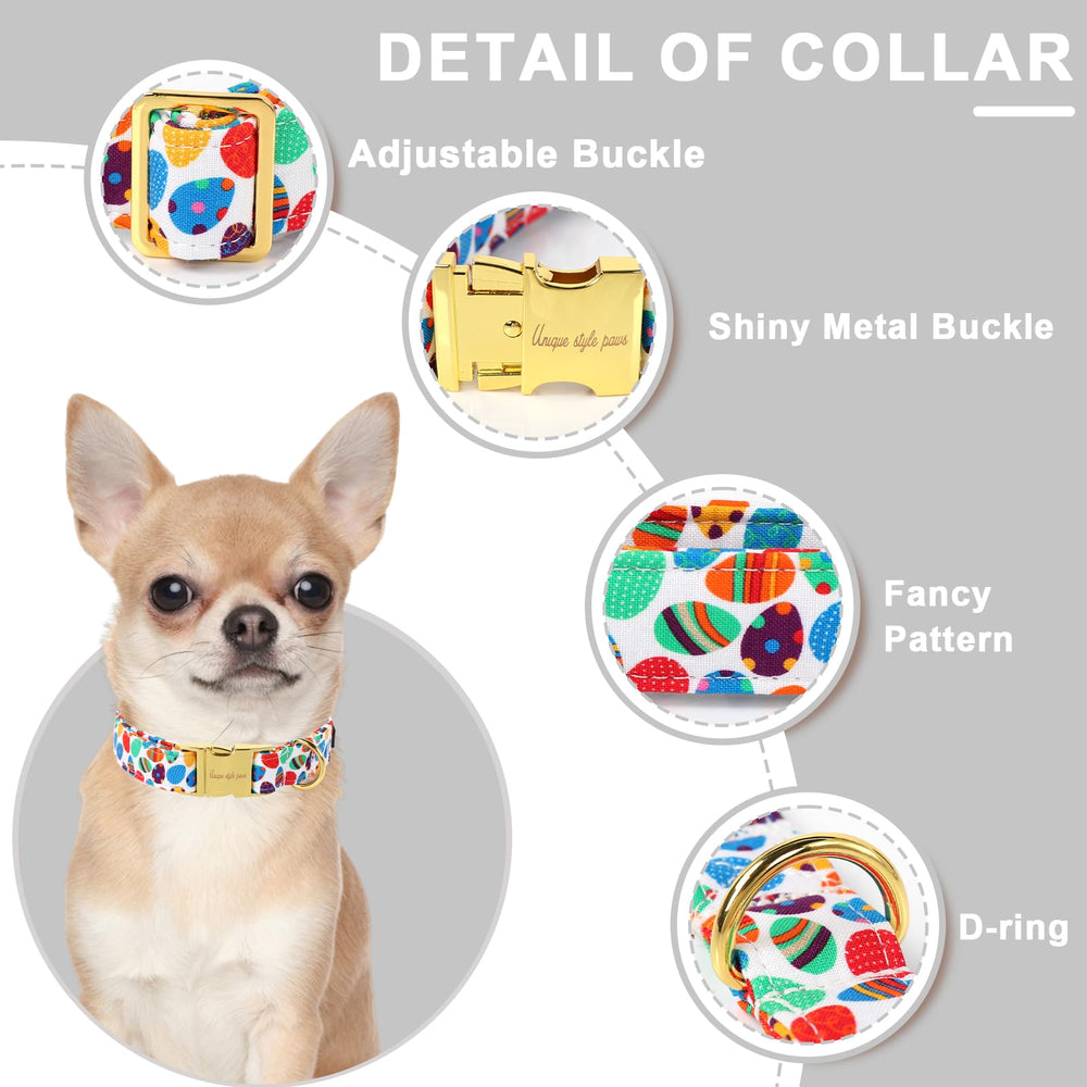 Unique style paws collar de algodón natural, suave y transpirable para perros.