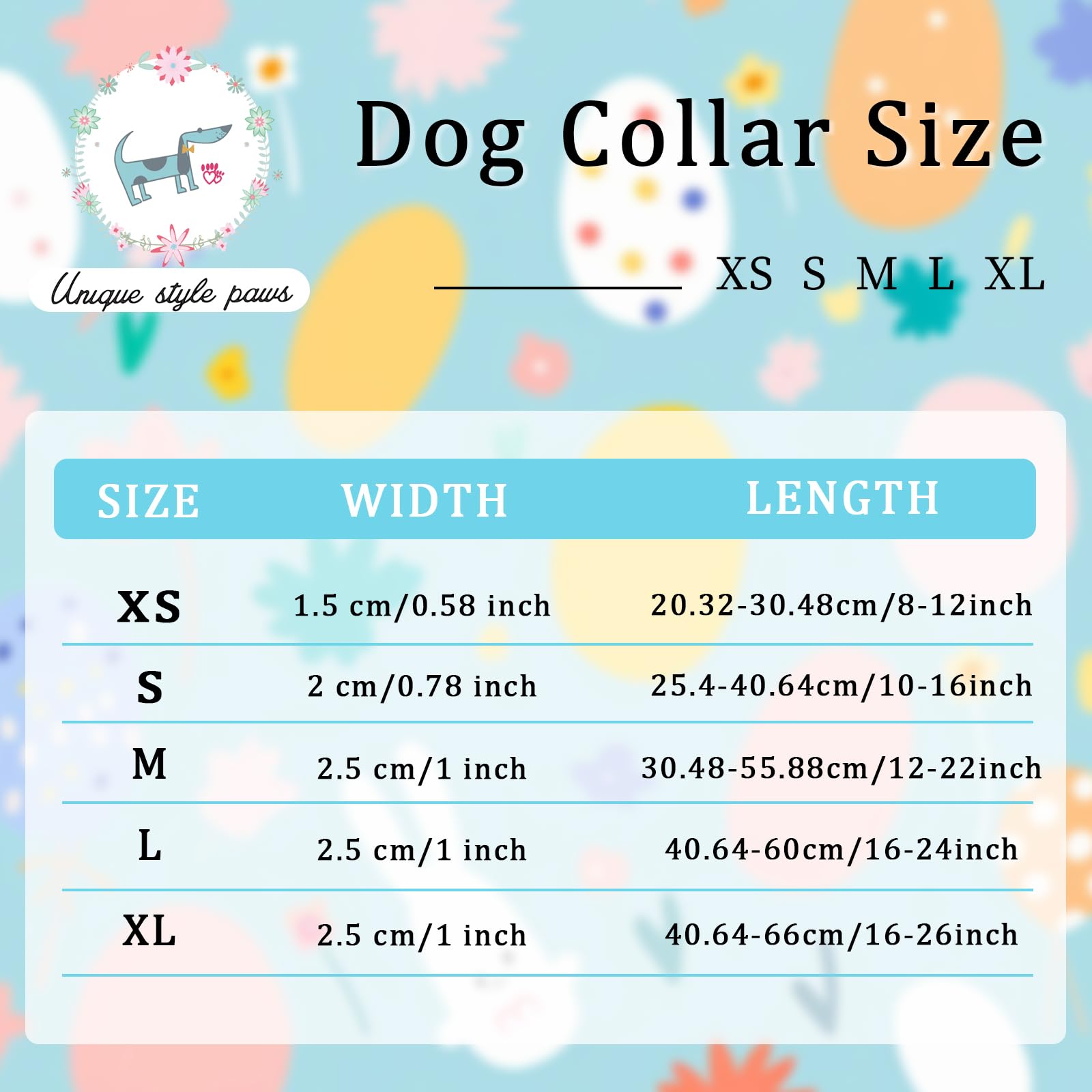 Unique Style Paws Collar de Pascua adecuado para paseos diarios y fiestas