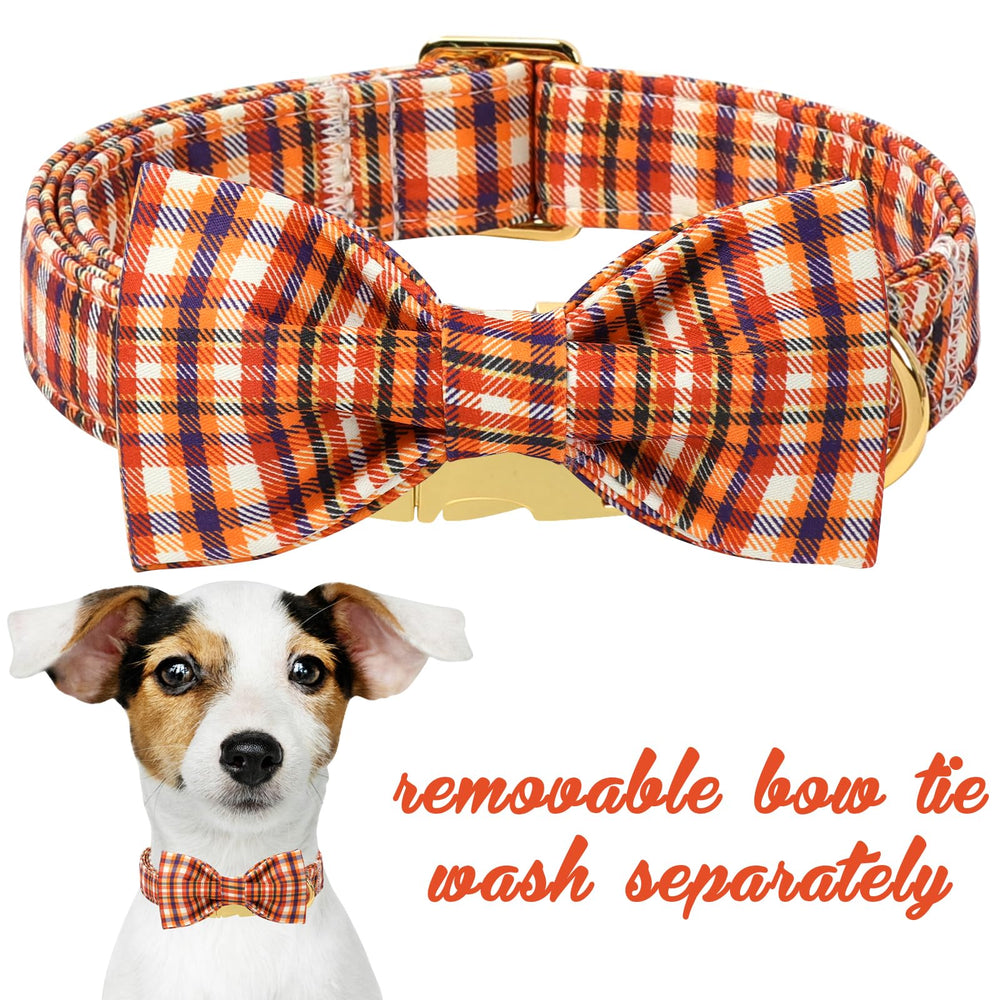 Collar Unique Style Paws ajustable de algodón, ideal para diferentes tamaños de perros.