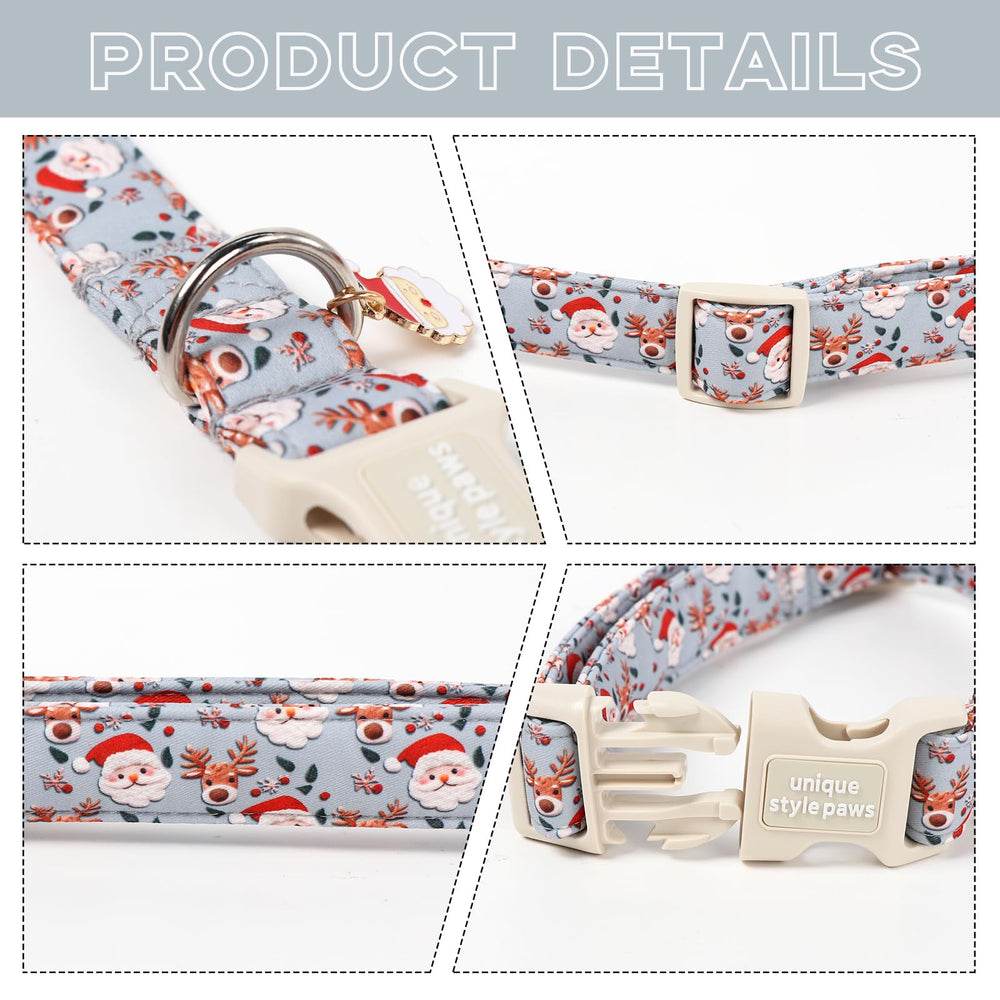 Unique Style Paws collar de algodon comodo para perros pequenos.