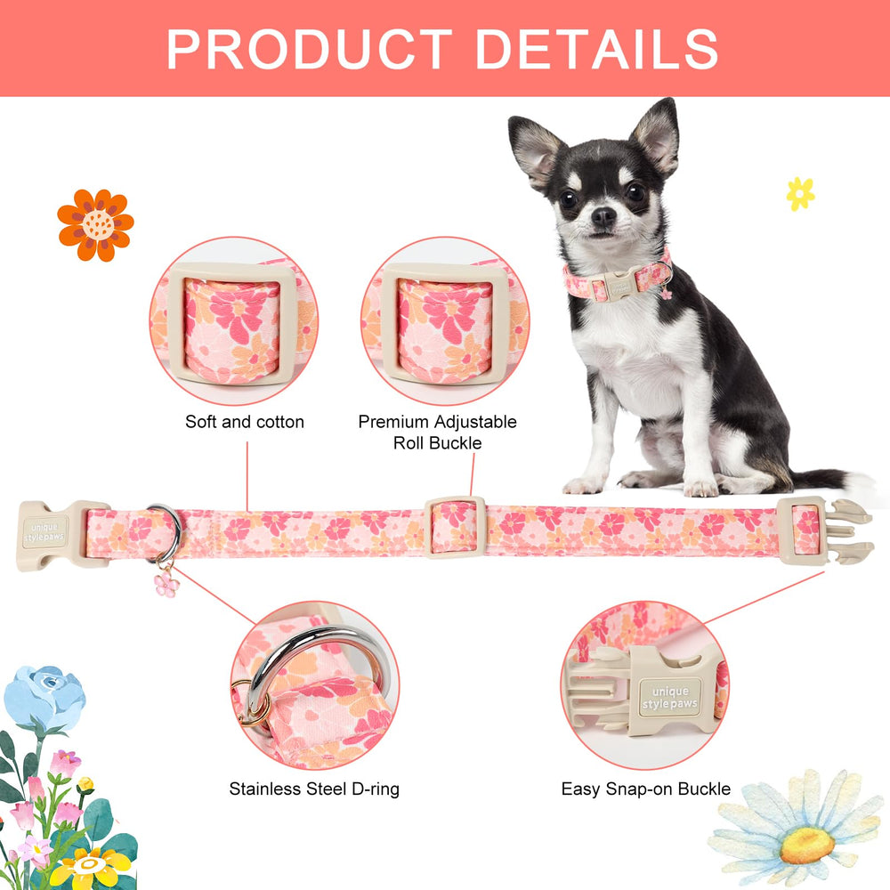 Unique style paws diseño primaveral estampado para perros.