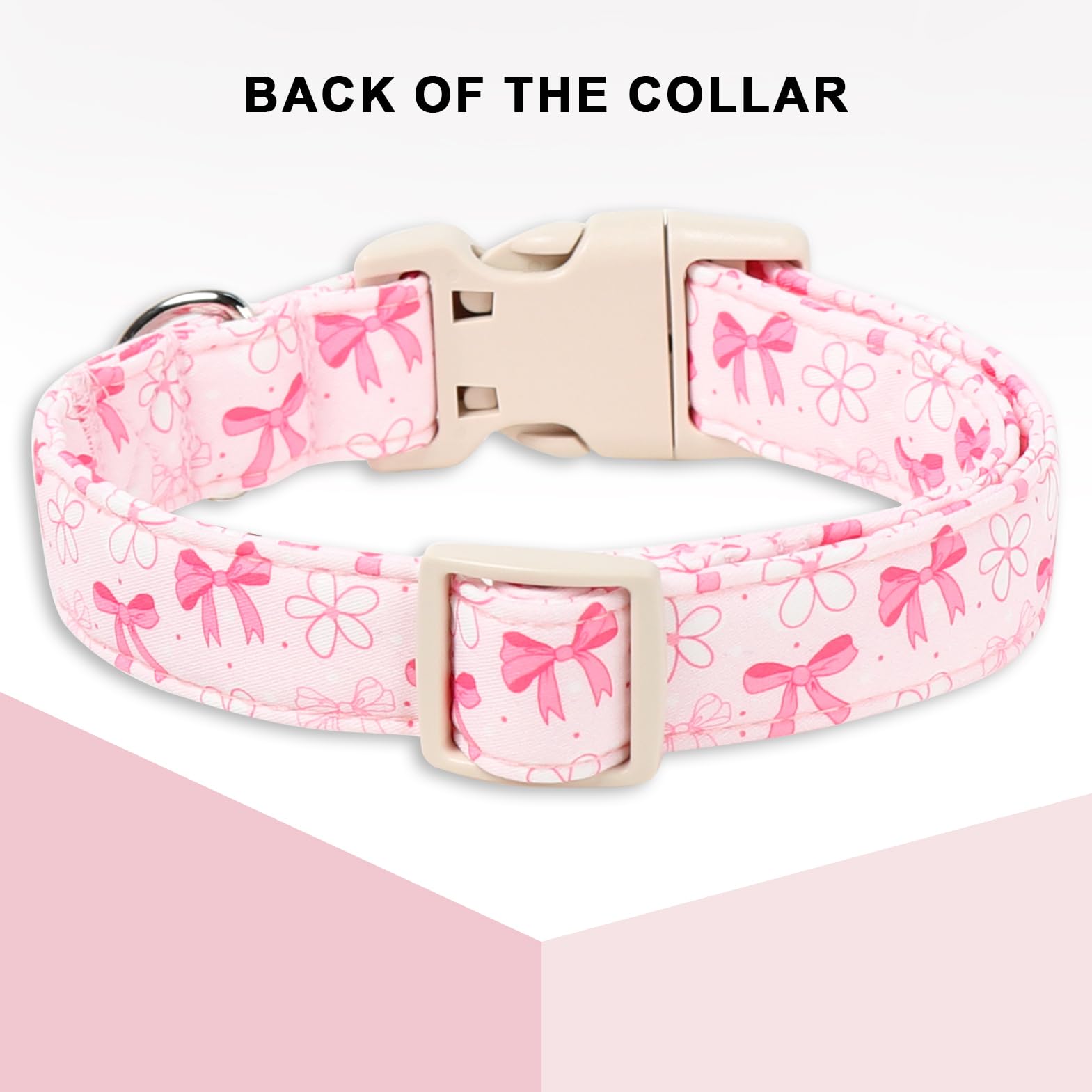 Unique Style Paws Collar Perro Flor Rosa, ideal para fotos y celebraciones.