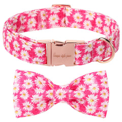Unique style paws collar para perro con lazo removible, estilo versátil.