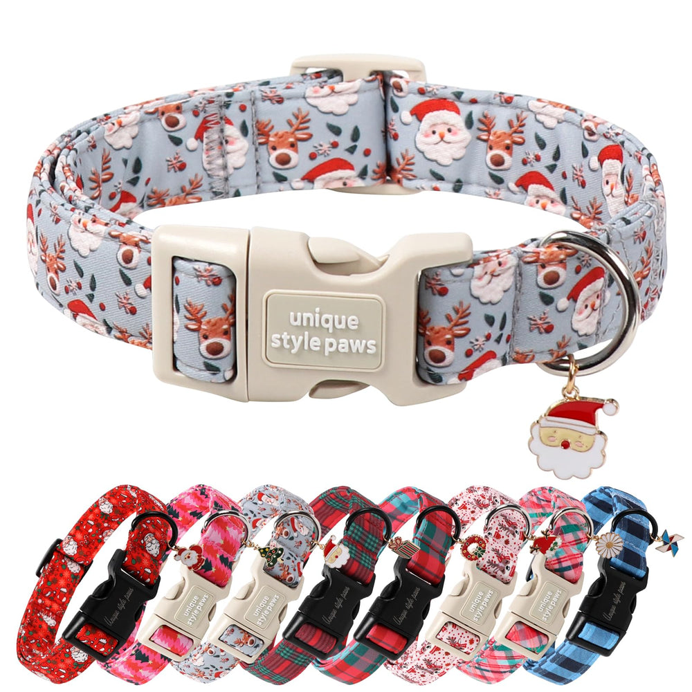 Unique Style Paws collar navidad hebilla plastica para fiestas en casa.