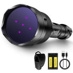 UniqueFire UV500 con lente negro profesional para detección de manchas invisibles