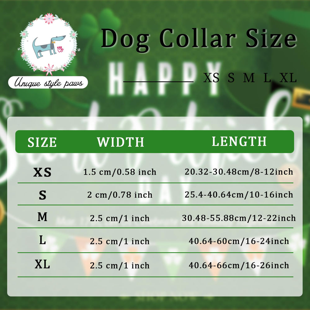 Unique Style Paws collar para día festivo, perfecto para paseos