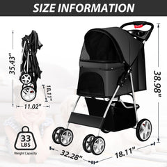 Unisakey carrito mascotas canasta-almacenamiento, espacio para juguetes y snacks