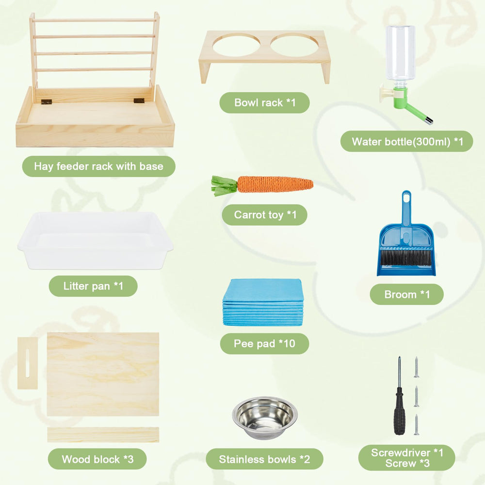 UNMOONY diseño de madera seguro y duradero para animales pequeños