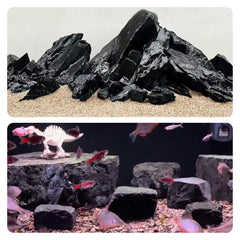 Unocho rocas acuario montanas y cascadas para paisajes realistas.