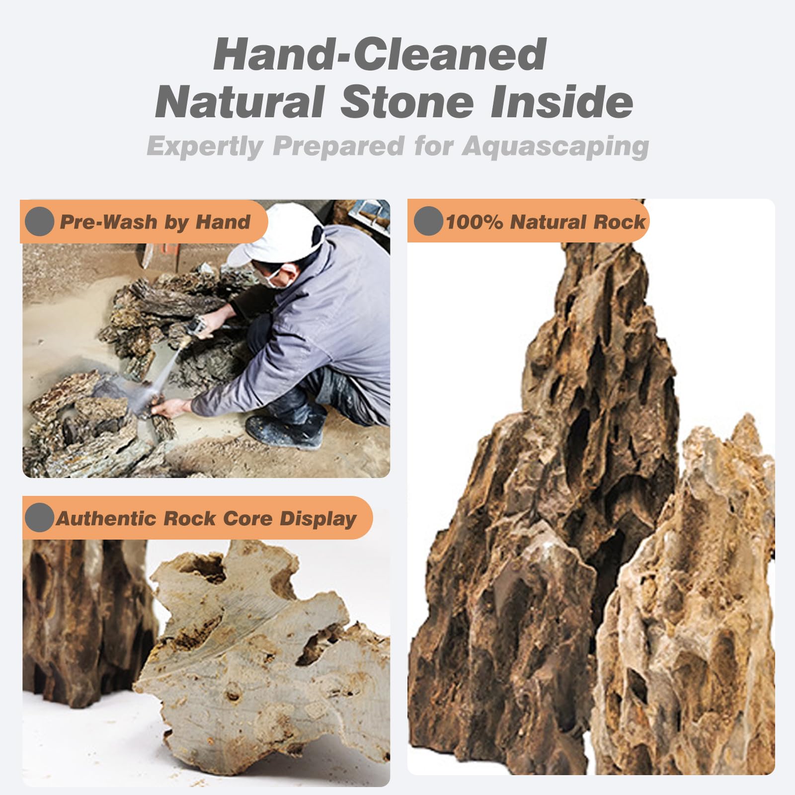 Rocas Unocho para paludarios; soporte estructural y hábitat.