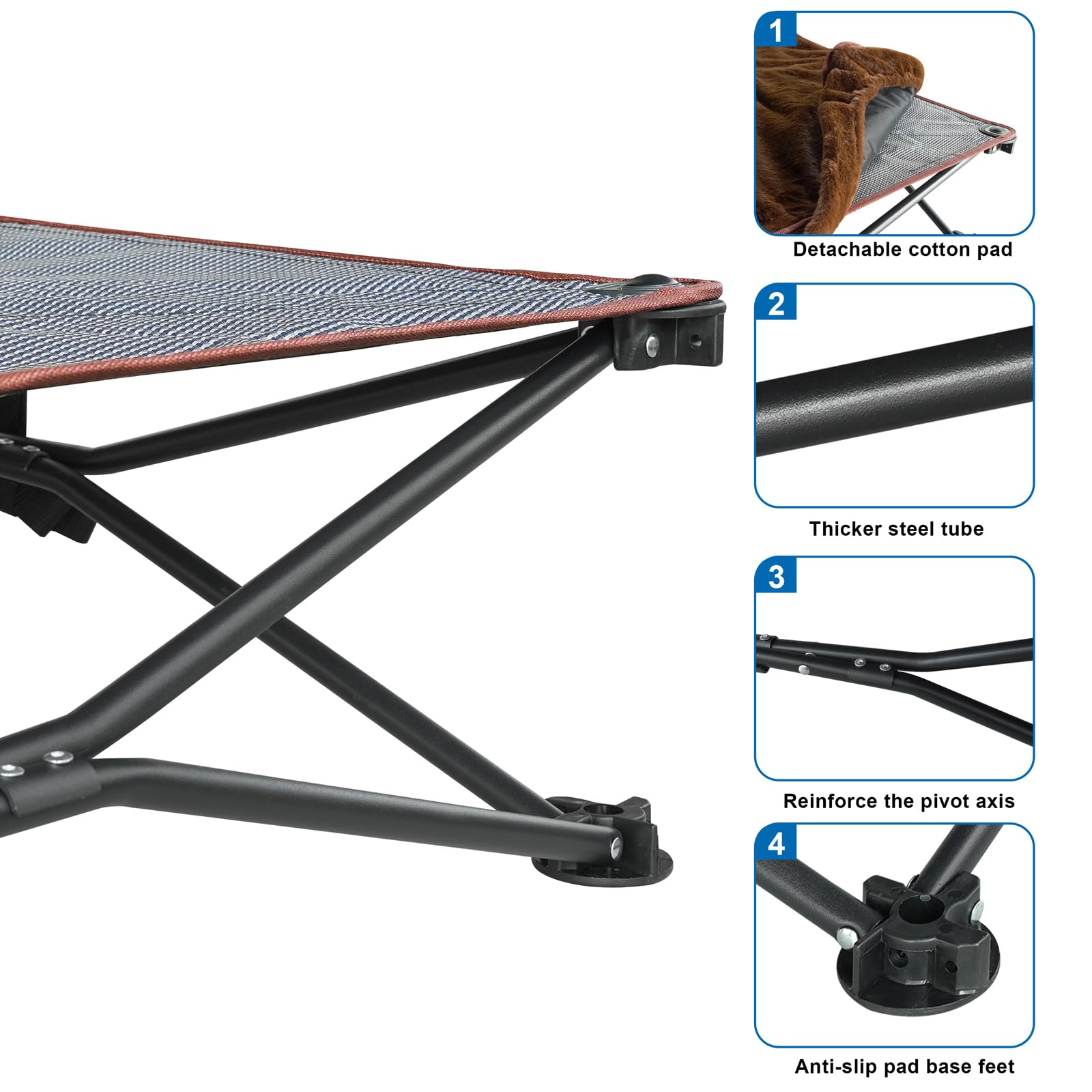 diseño plegable de la cama Unp para guardar y transportar