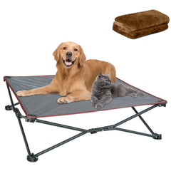 unp cama para perro elevada con enfriamiento, ideal para climas calidos