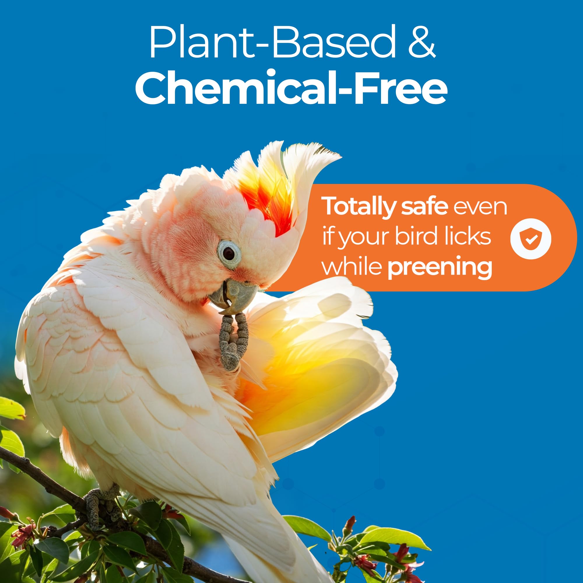 Ingredientes naturales de UnRuffledRx Aloe Vera para aves.