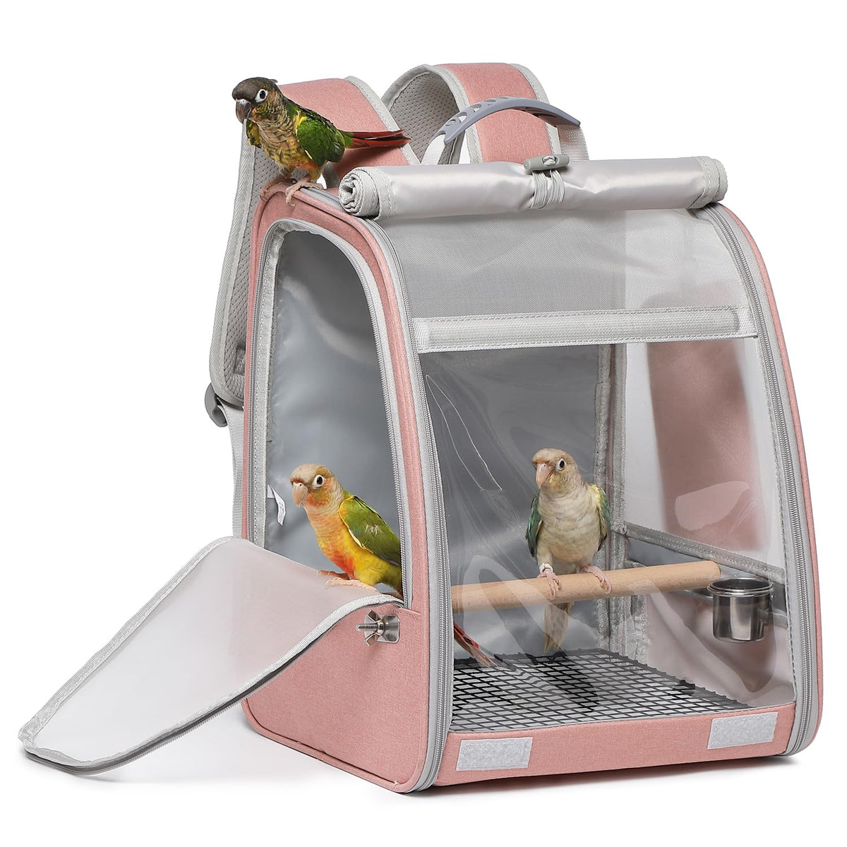 UOOPET mochila portadora de aves con ventana de malla respirante para mejor ventilación