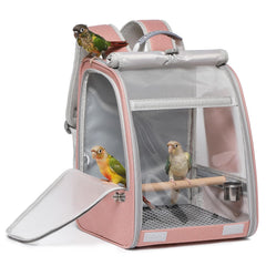 UOOPET mochila portadora de aves con ventana de malla respirante para mejor ventilación