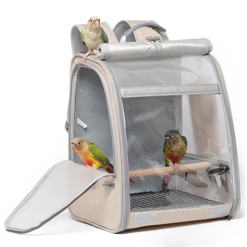 UOOPET mochila portadora de aves con percha para paseos