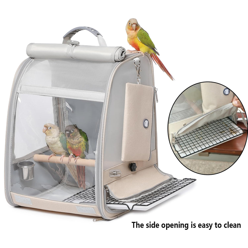 UOOPET mochila portadora de aves tamaño compacto para aves pequeñas