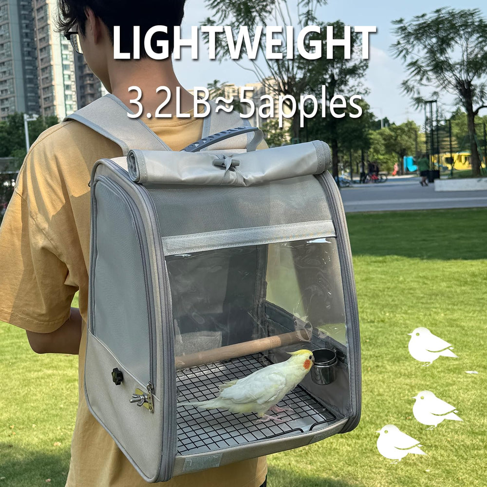 UOOPET mochila portadora de aves toldo UV sombra retráctil
