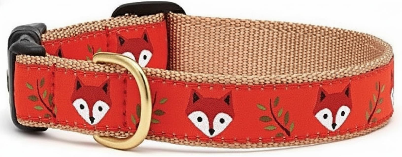 Up Country Foxy XS collar vista frontal, diseño duradero para paseos diarios.