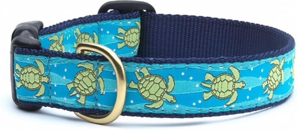 Collar Up Country con patrón tortuga marina para paseos duraderos.