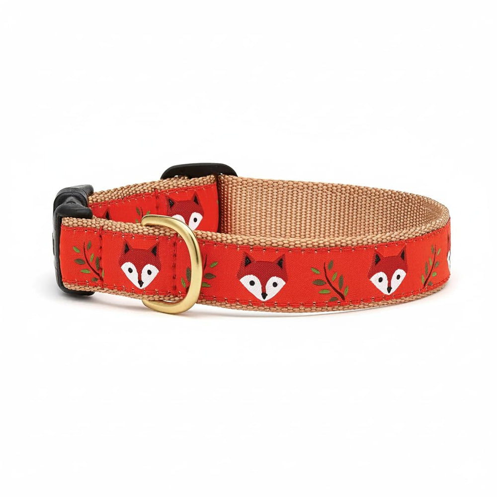 Collar Up Country Foxy Pattern, vista frontal, colorido y duradero para uso diario