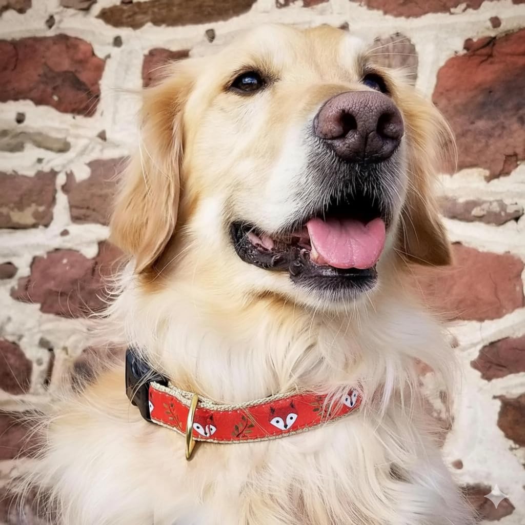 Hebilla de bronce del collar Up Country Foxy Pattern para uso diario