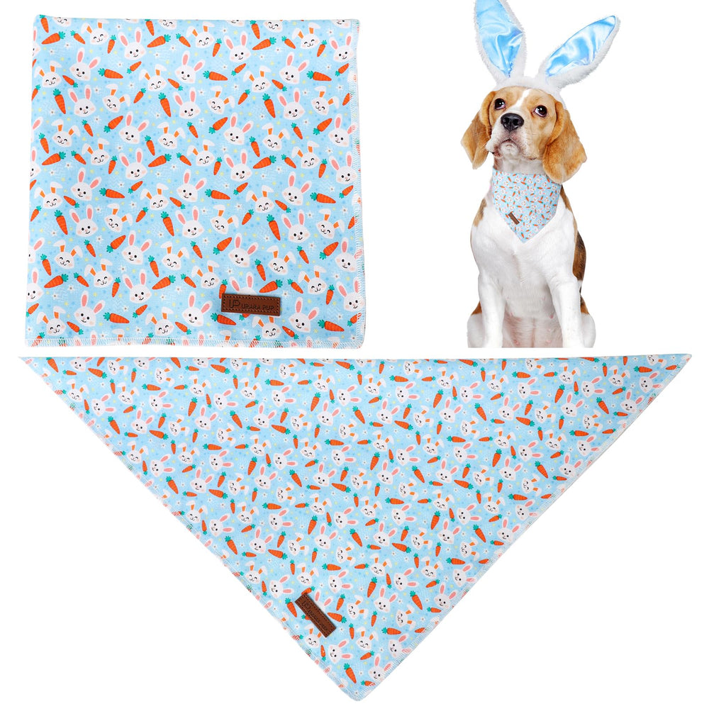 Bandana de algodón UP URARA PUP en color blanco, suave y duradera.