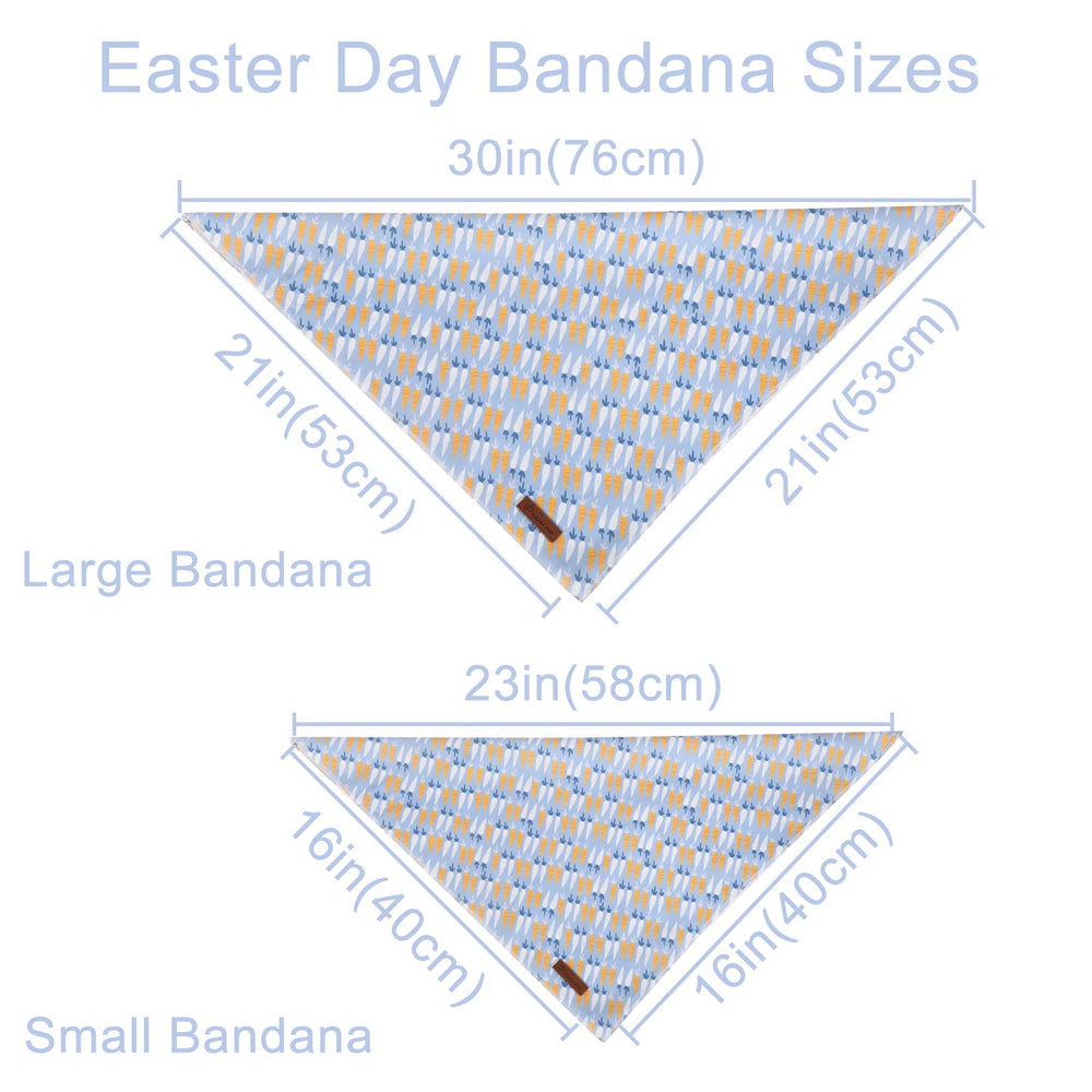 UP URARA PUP bandana de Pascua, algodón suave y cómodo para mascotas.