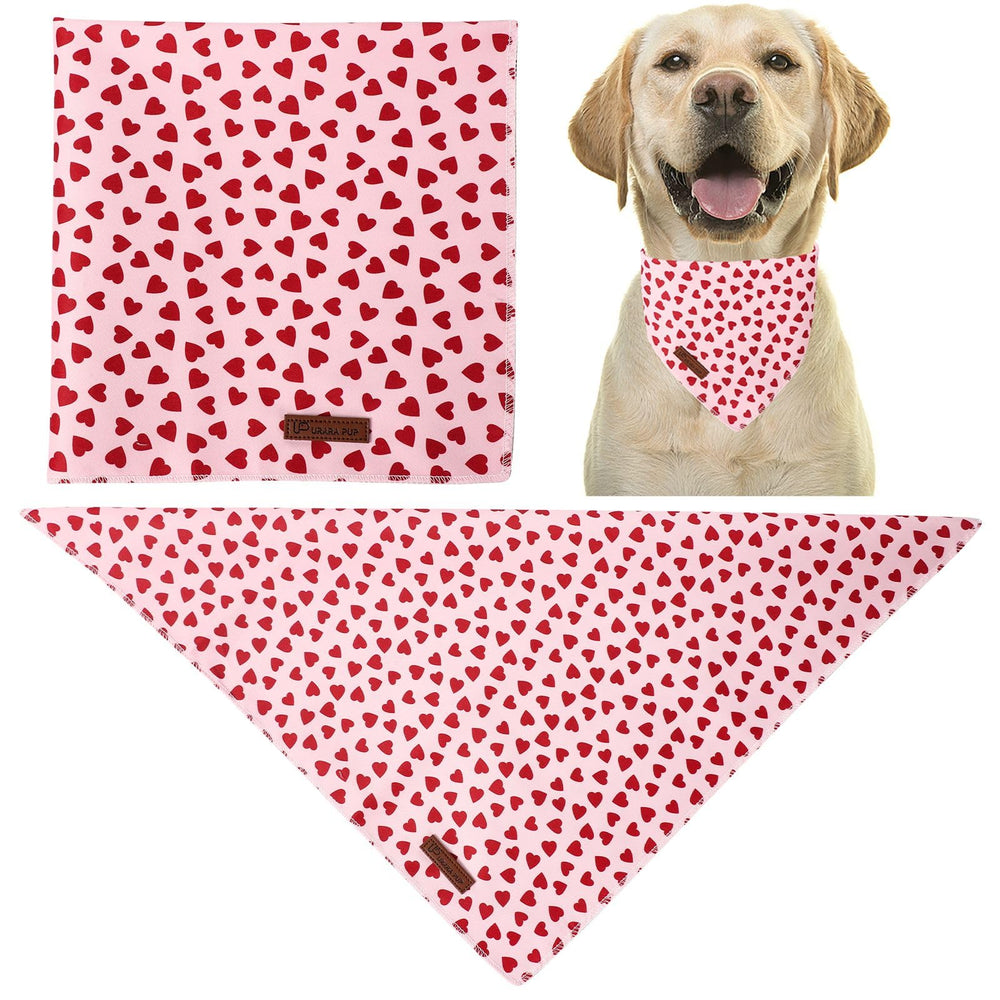 Bandana UP URARA PUP para perros con cuadros rosas, perfecta para sesiones