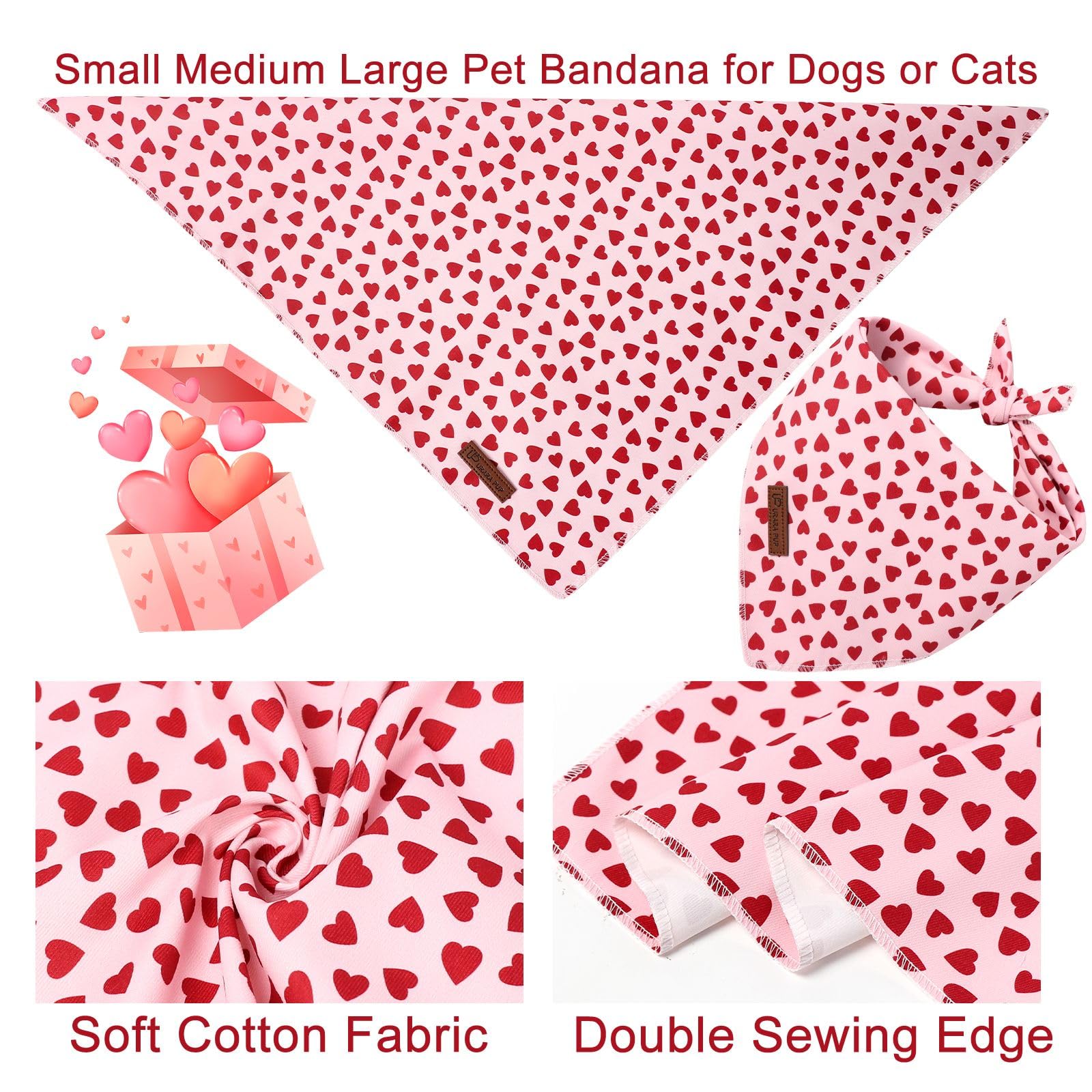 Bandana UP URARA PUP de doble capa, mayor durabilidad para paseos y juegos