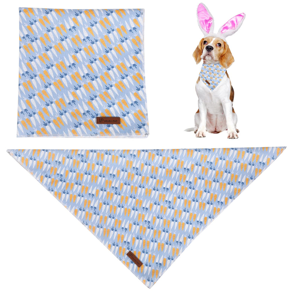 UP URARA PUP bandana de zanahoria para perro, ideal para sesiones de fotos.