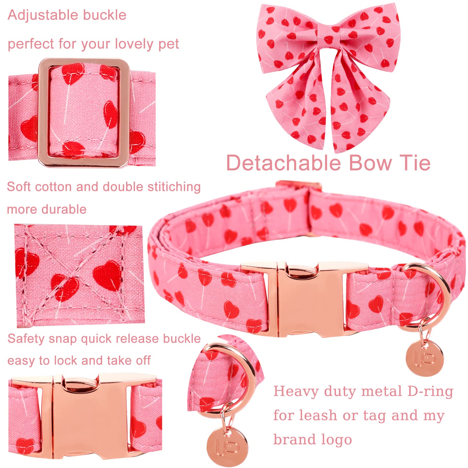 UP URARA PUP collar ajustable talla M para comodidad diaria.