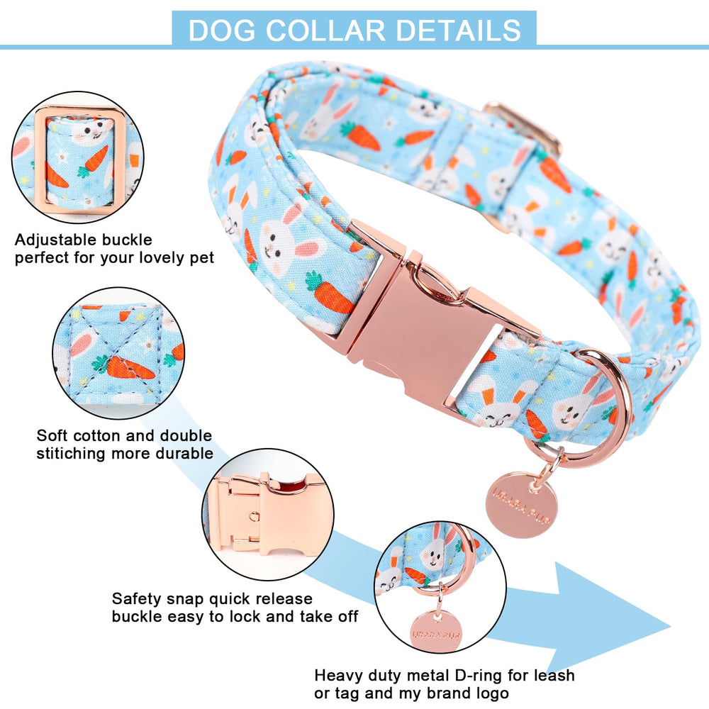 UP URARA PUP collar algodón suave: piel sensible gracias a la tela cómoda