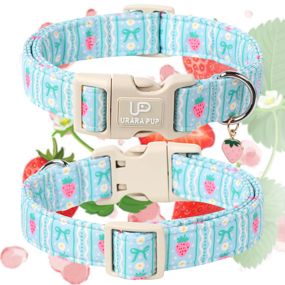 UP URARA PUP collar colgante fresa, añade un toque dulce a la salida.