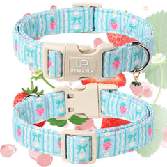 UP URARA PUP collar colgante fresa, añade un toque dulce a la salida.